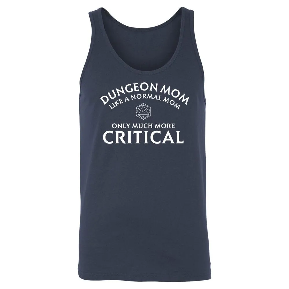 Dungeon Mom Normal Mom Unisex Jersey Tank - Navy - 2