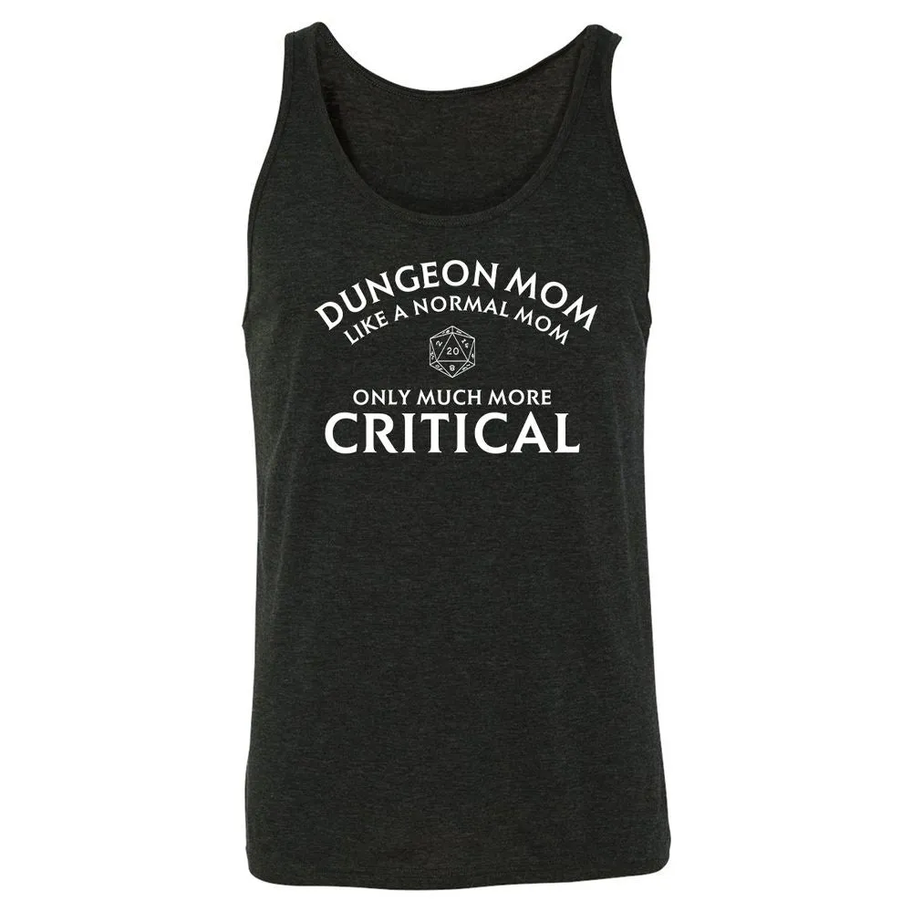 Dungeon Mom Normal Mom Unisex Jersey Tank - Charcoal Black Triblend - 5