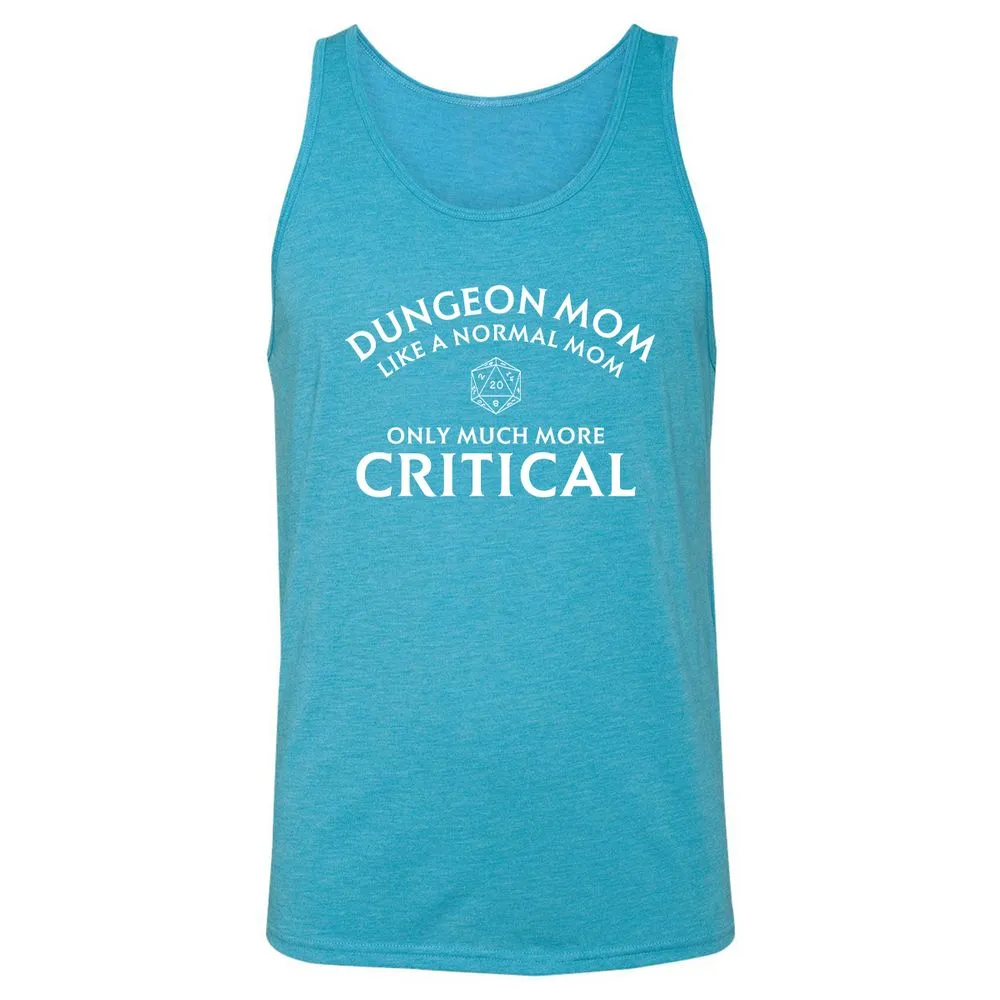 Dungeon Mom Normal Mom Unisex Jersey Tank - Aqua Triblend - 3