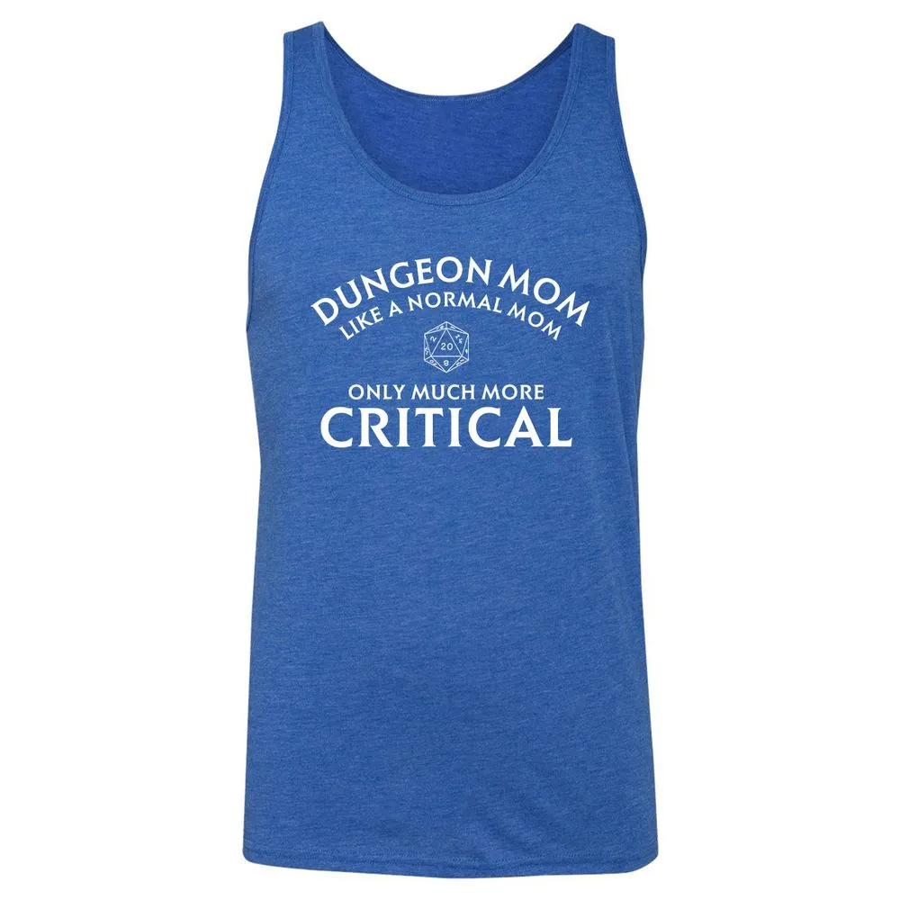 Dungeon Mom Normal Mom Unisex Jersey Tank - True Royal Triblend - 12