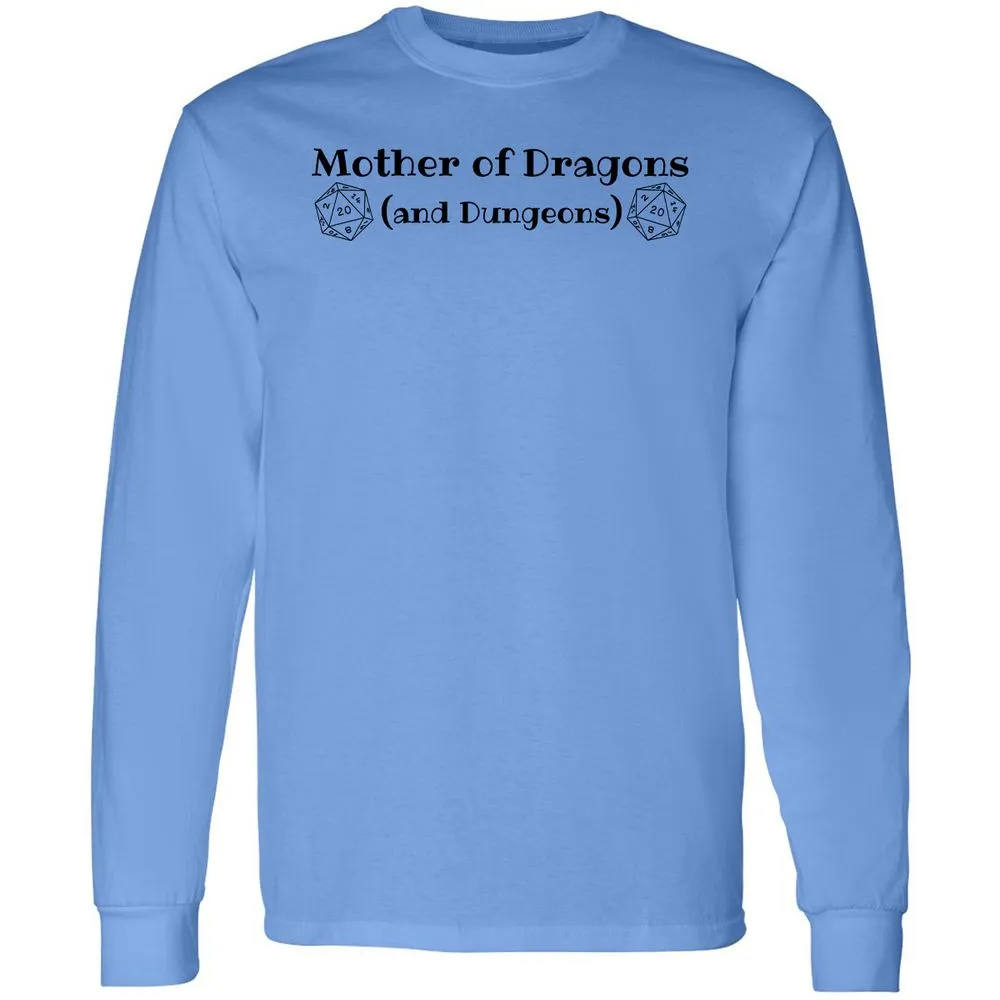 Mother Of Dragons Long Sleeve T-Shirt - Carolina Blue - 2