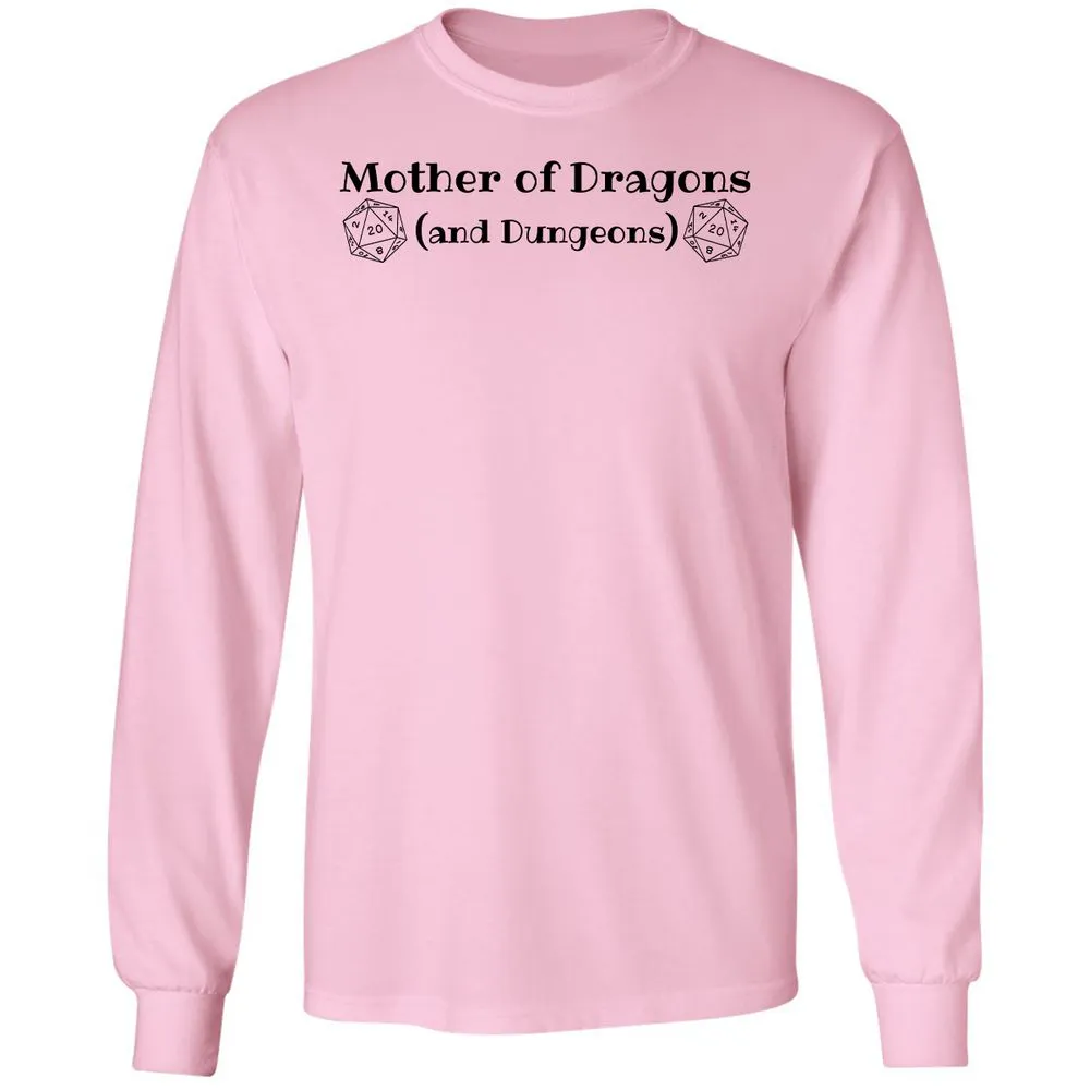 Mother Of Dragons Long Sleeve T-Shirt - Light Pink - 3