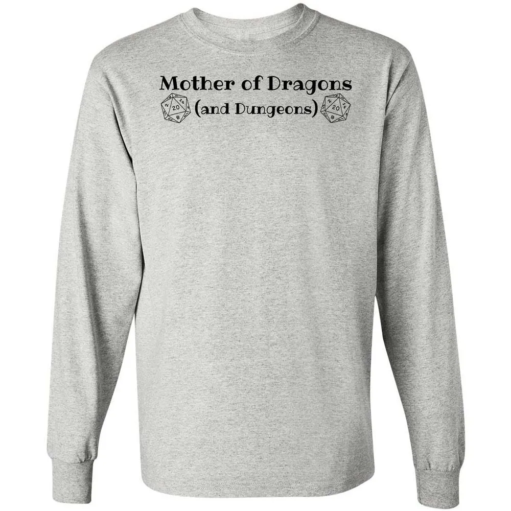 Mother Of Dragons Long Sleeve T-Shirt - Ash - 5