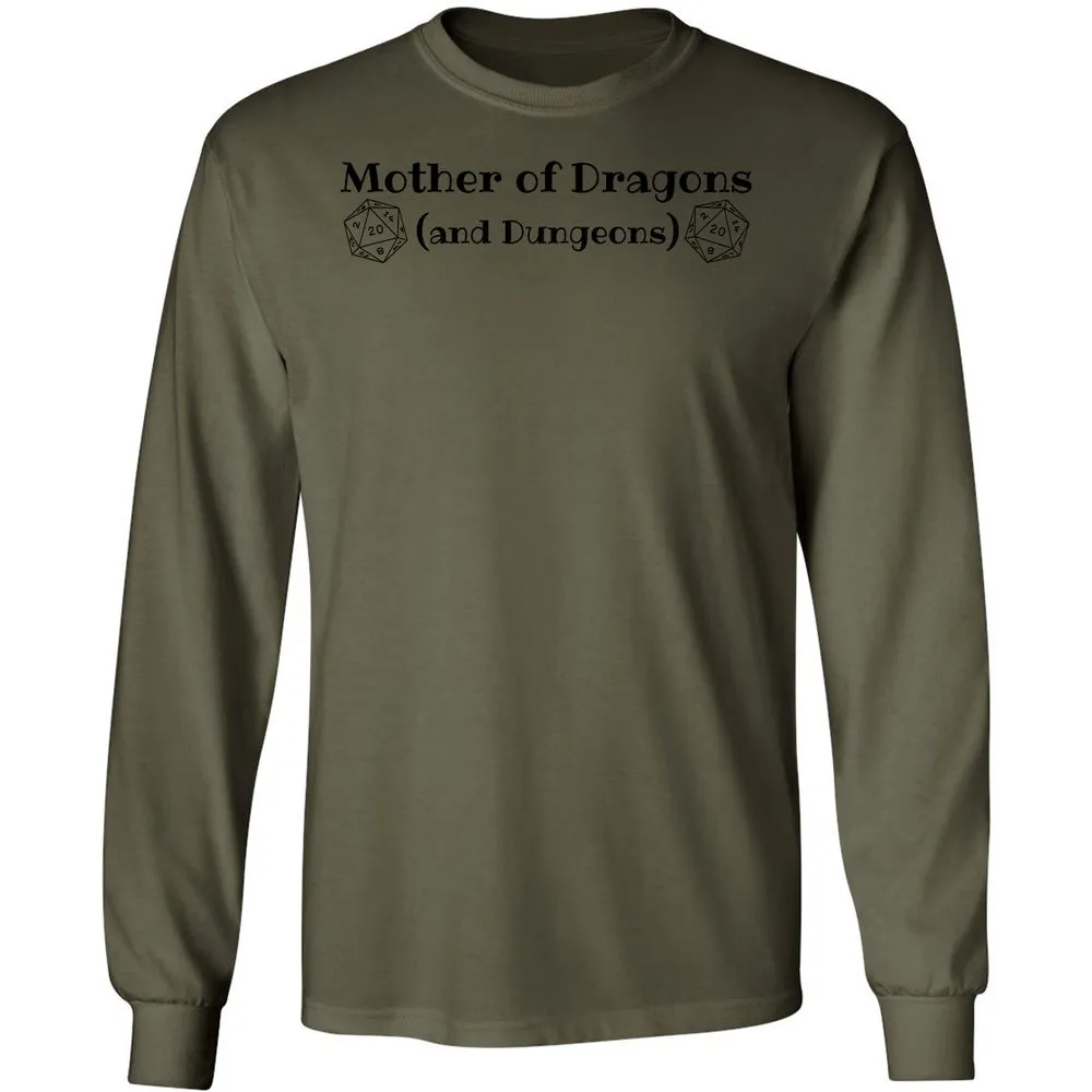 Mother Of Dragons Long Sleeve T-Shirt - Military Green - 7