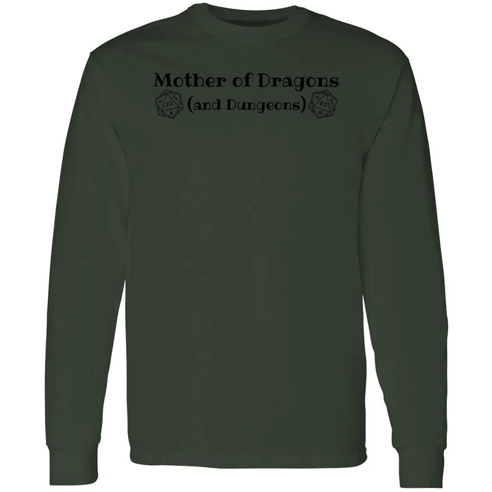 Mother Of Dragons Long Sleeve T-Shirt - Forest Green - 8