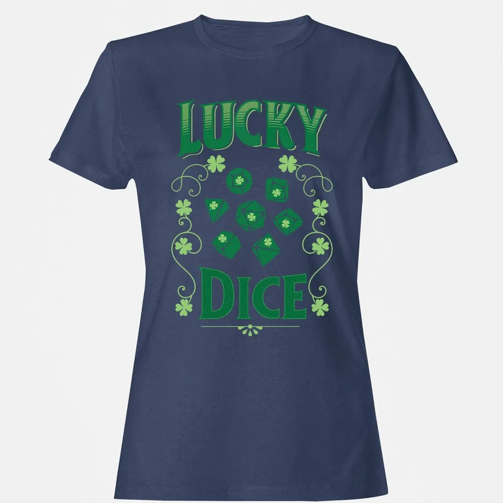 Lucky Dice Women's T-Shirt - Navy - 10