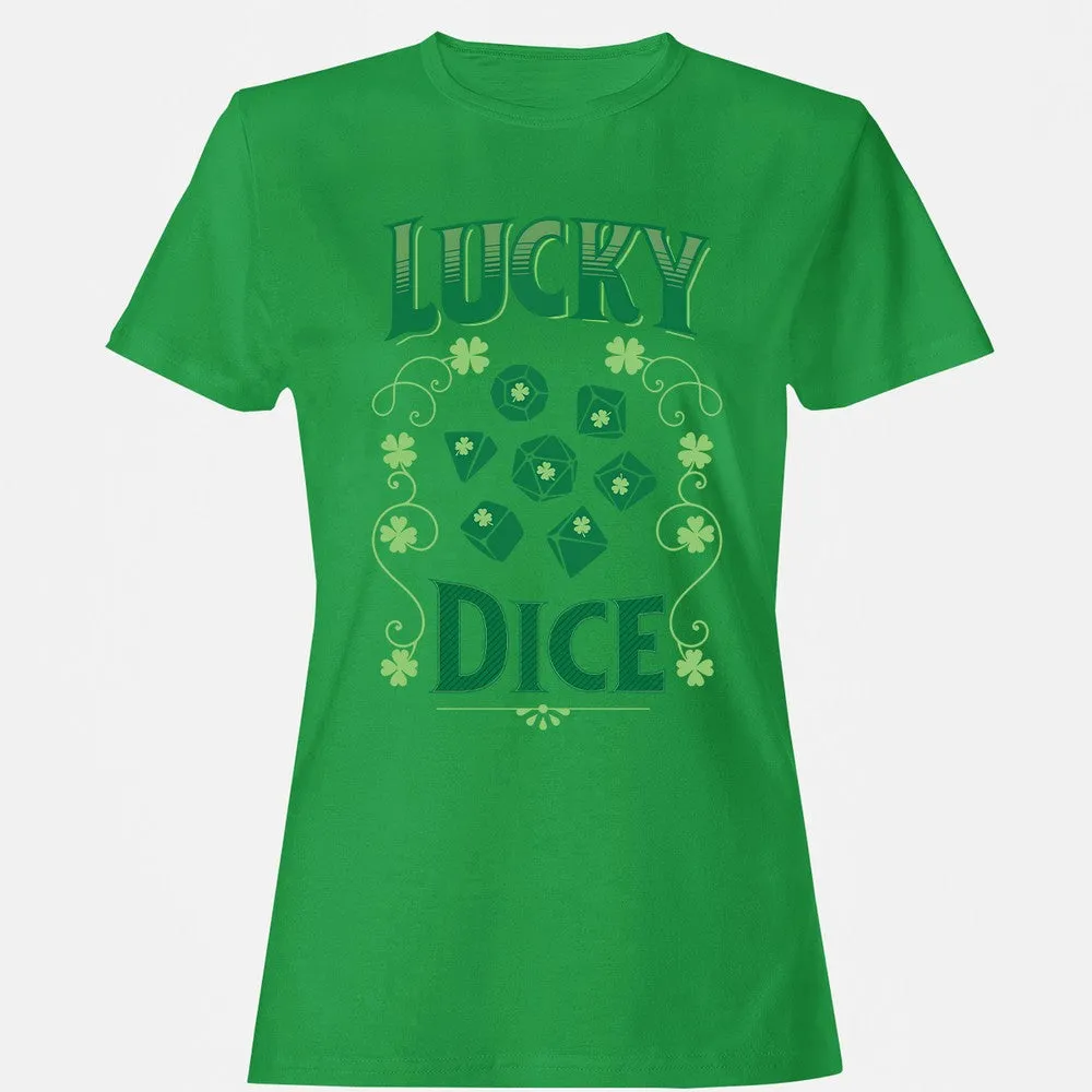Lucky Dice Women's T-Shirt - Irish Green - 7