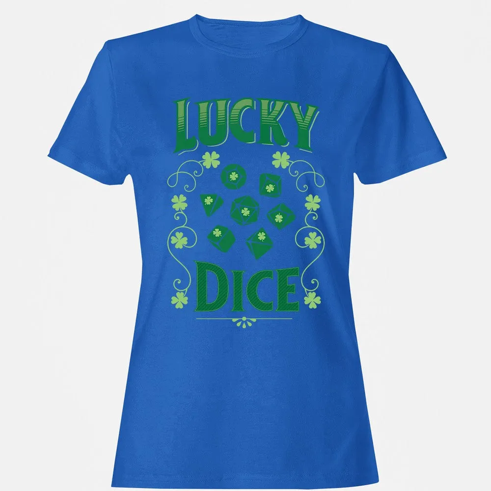 Lucky Dice Women's T-Shirt - Royal - 14