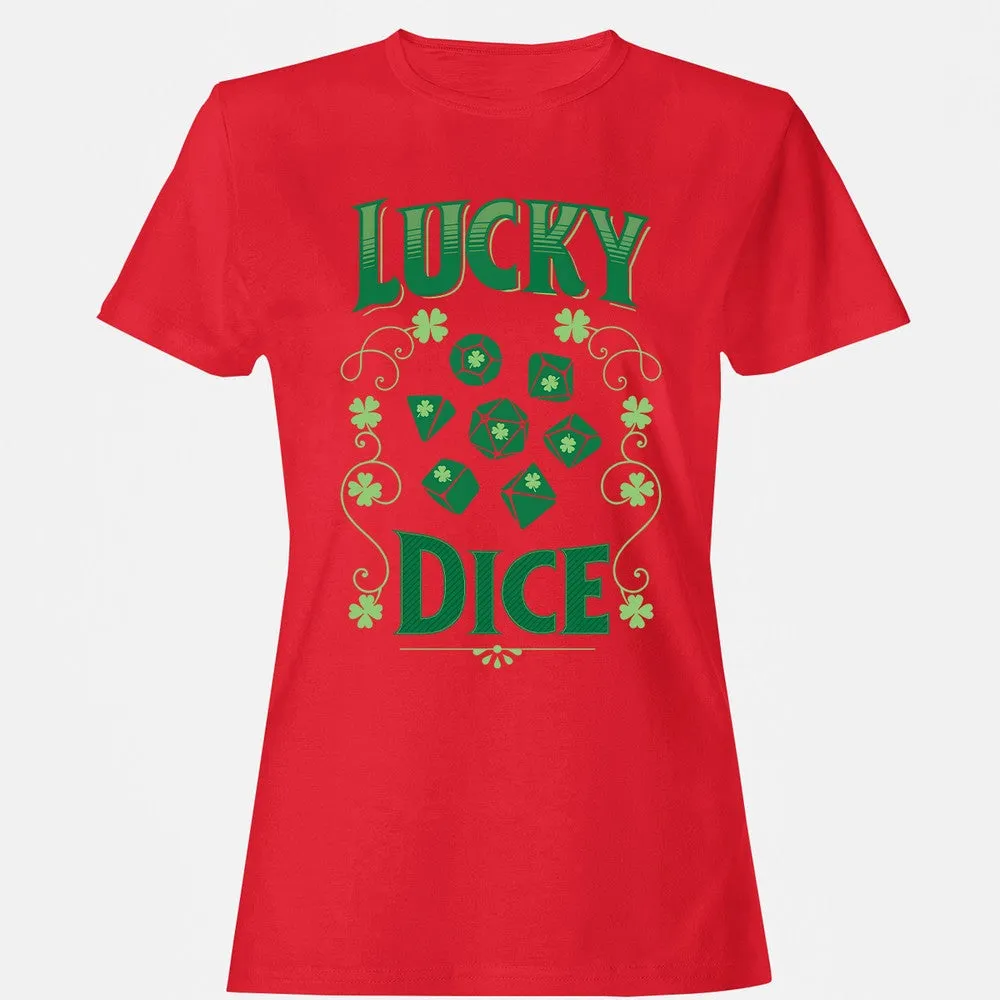 Lucky Dice Women's T-Shirt - Red - 13