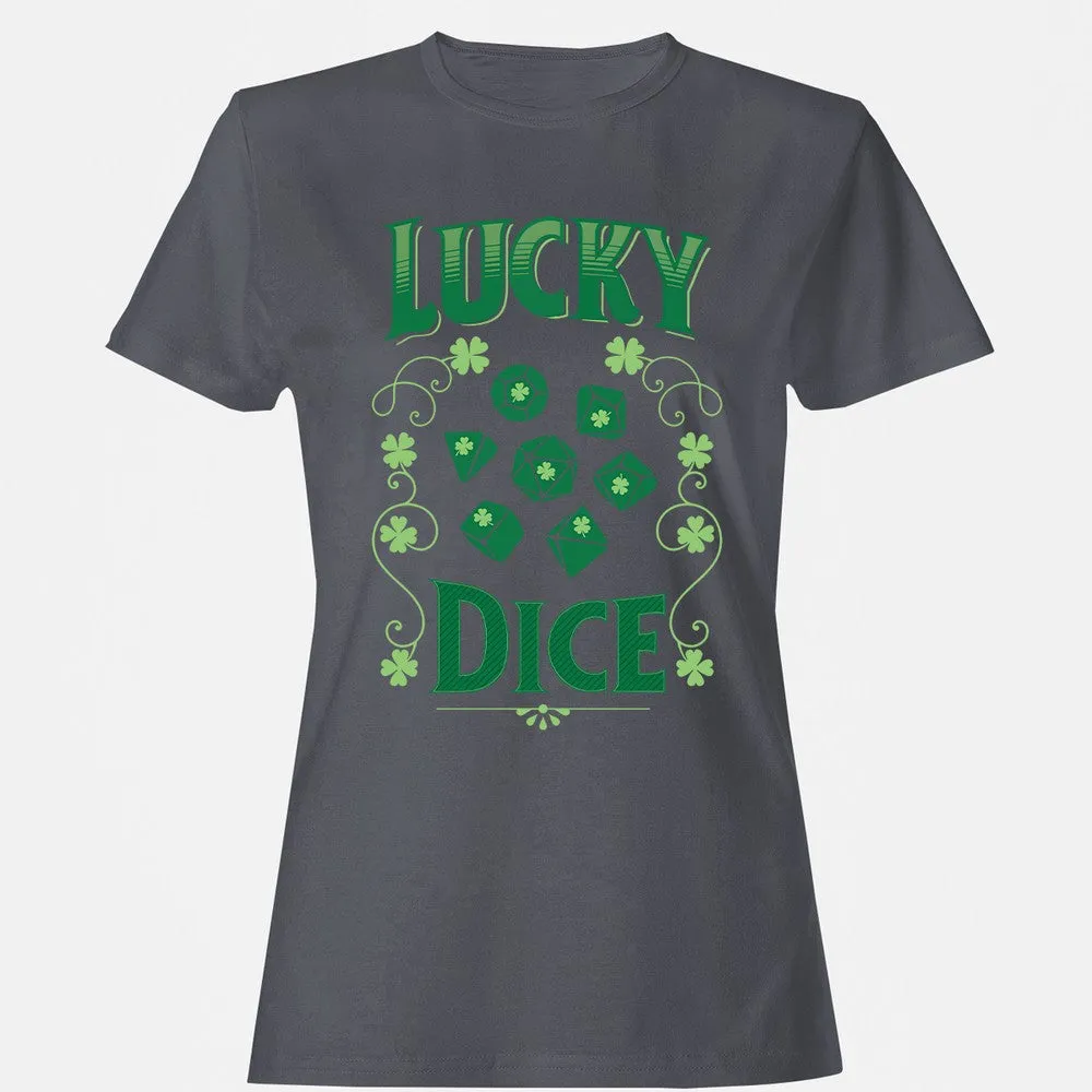 Lucky Dice Women's T-Shirt - Dark Heather - 5