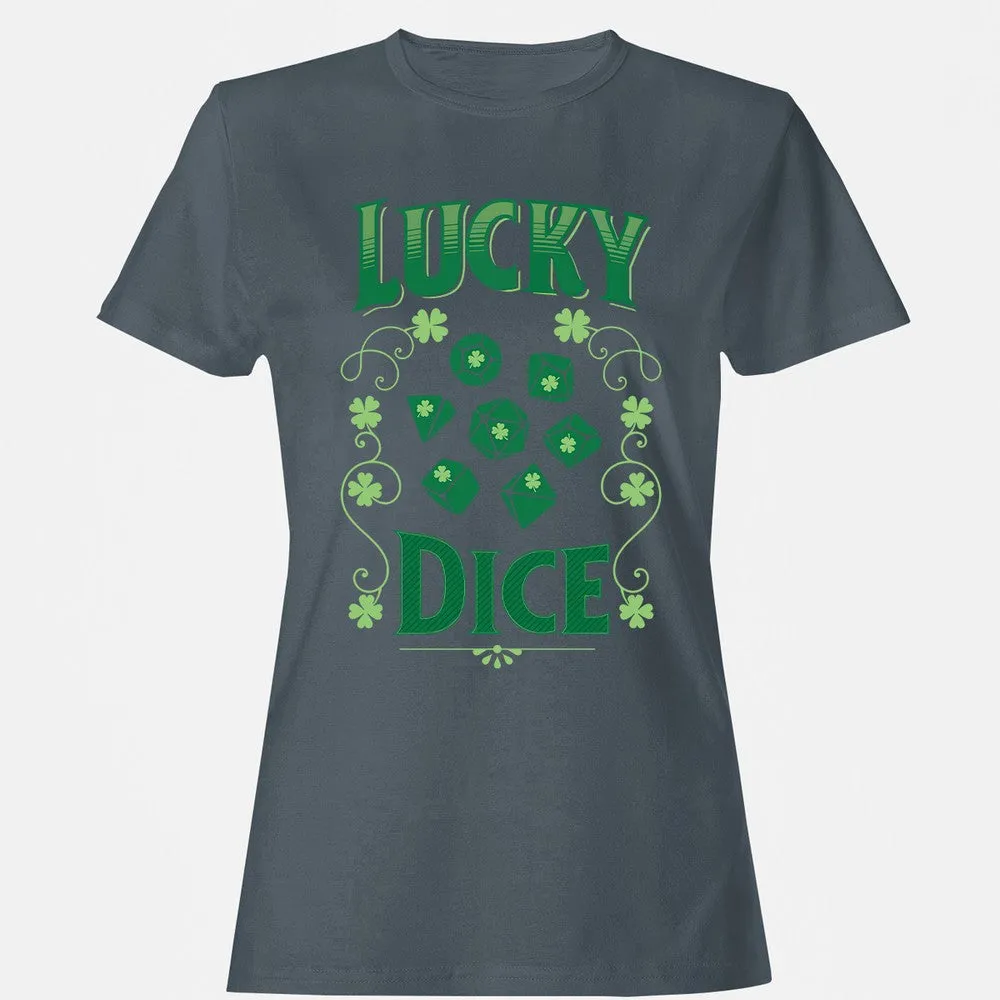 Lucky Dice Women's T-Shirt - Charcoal - 3