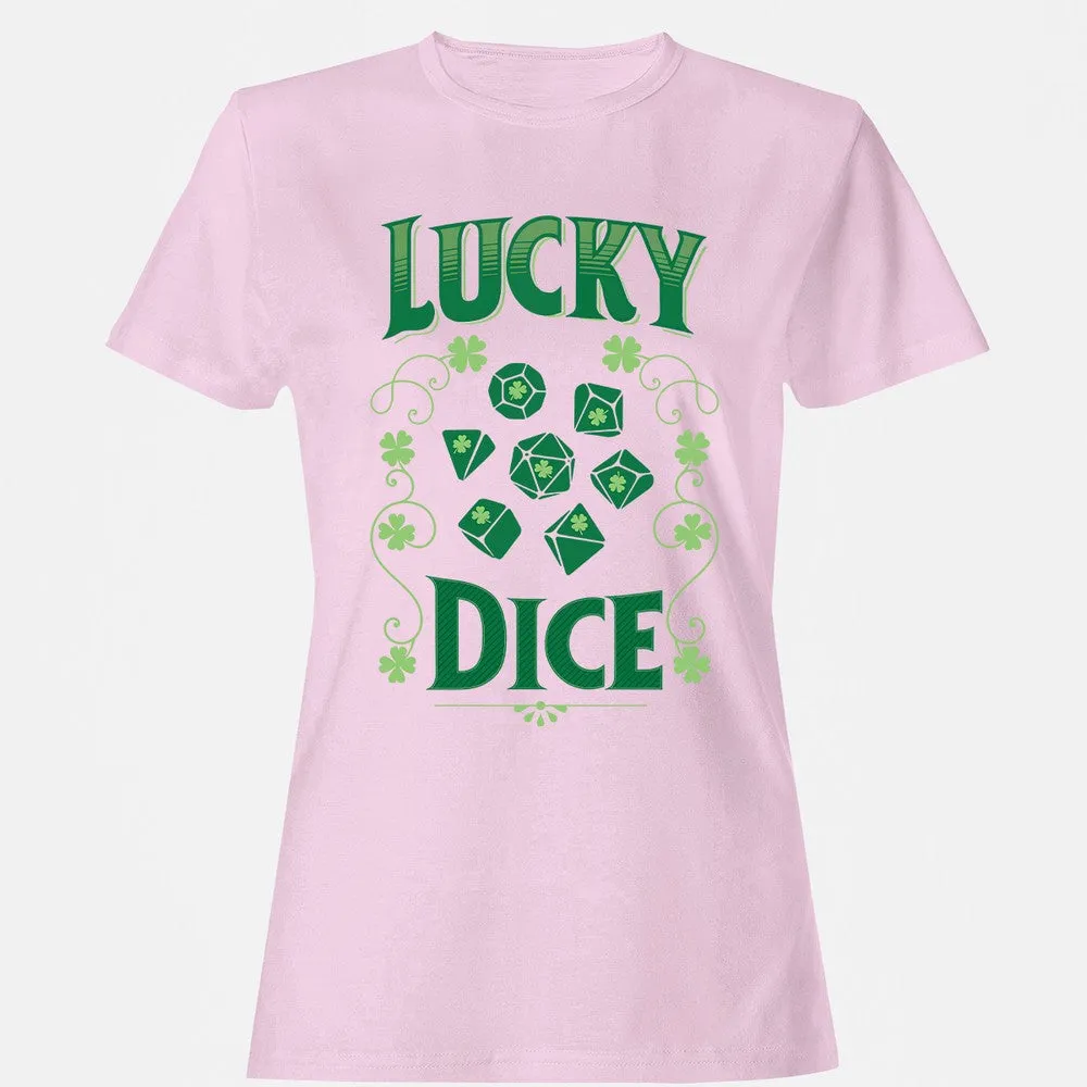 Lucky Dice Women's T-Shirt - Light Pink - 9