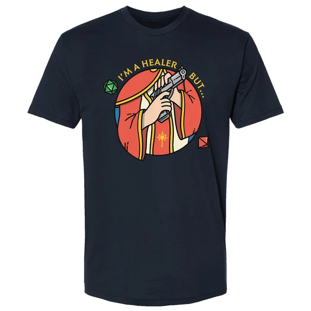 I'm A Healer But Premium Unisex T-Shirt - Midnight Navy - 2