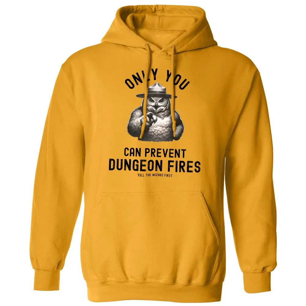 Only You Can Prevent Dungeon Fires Classic Unisex Hoodie - Gold - 12