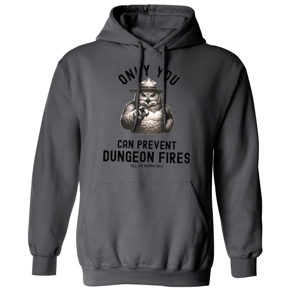 Only You Can Prevent Dungeon Fires Classic Unisex Hoodie - Charcoal - 7