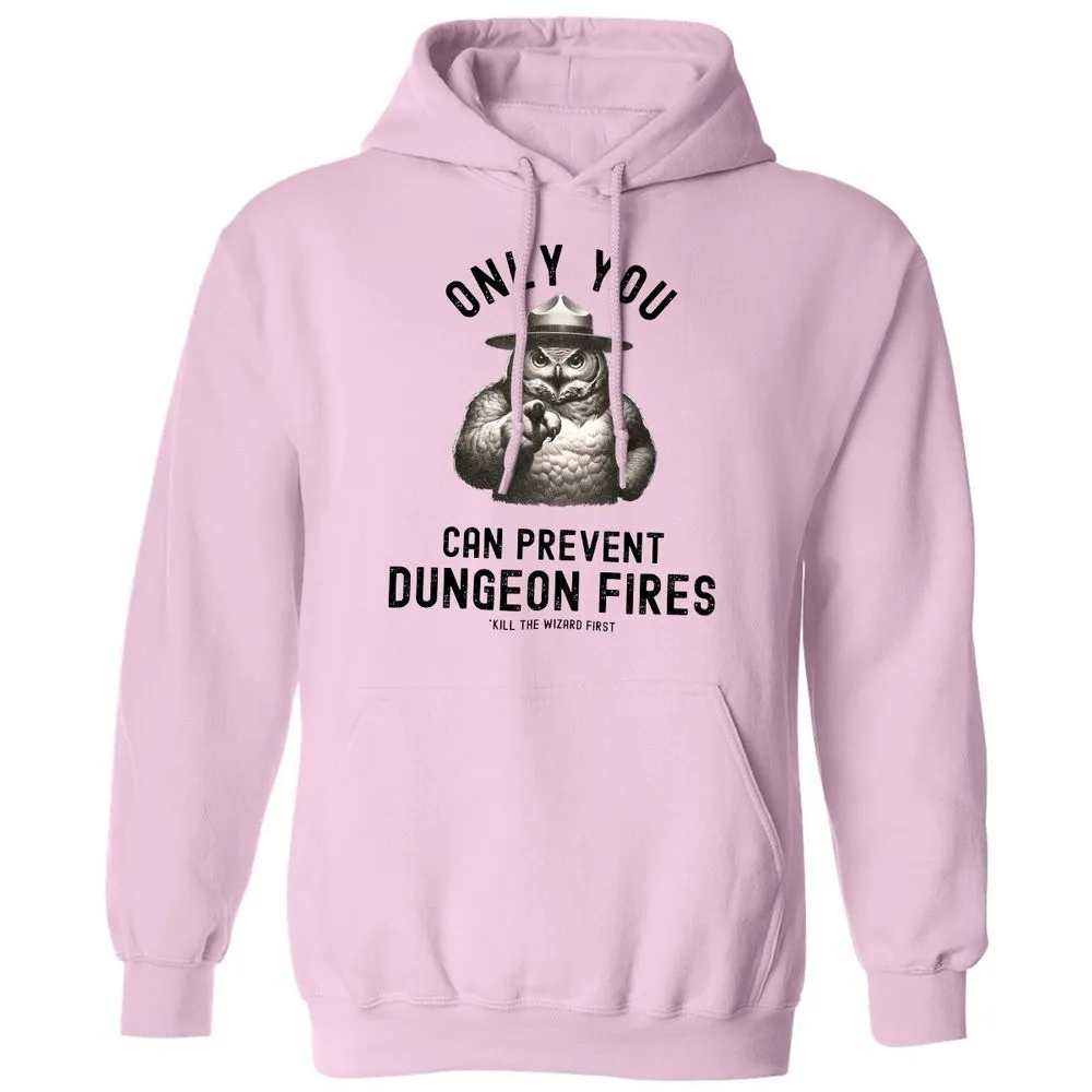 Only You Can Prevent Dungeon Fires Classic Unisex Hoodie - Light Pink - 3