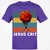 Jesus Crit Classic Unisex T-Shirt - Purple - 9