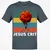 Jesus Crit Classic Unisex T-Shirt - Charcoal - 3