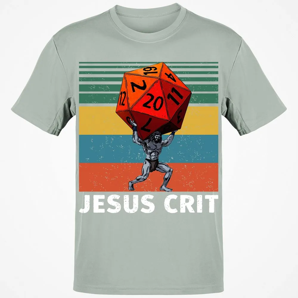 Jesus Crit Classic Unisex T-Shirt - Ash - 2