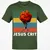 Jesus Crit Classic Unisex T-Shirt - Military Green - 6