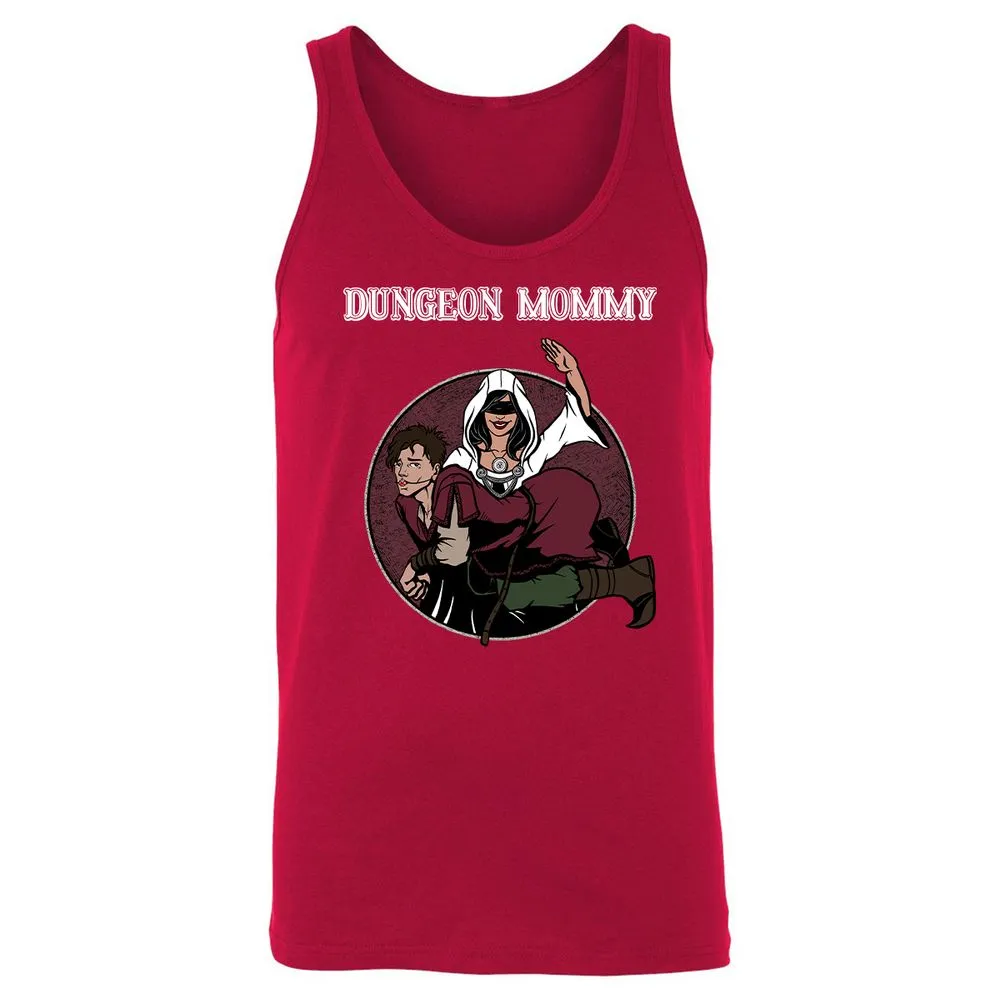 Dominant Dungeon Mommy Unisex Jersey Tank - Red - 11