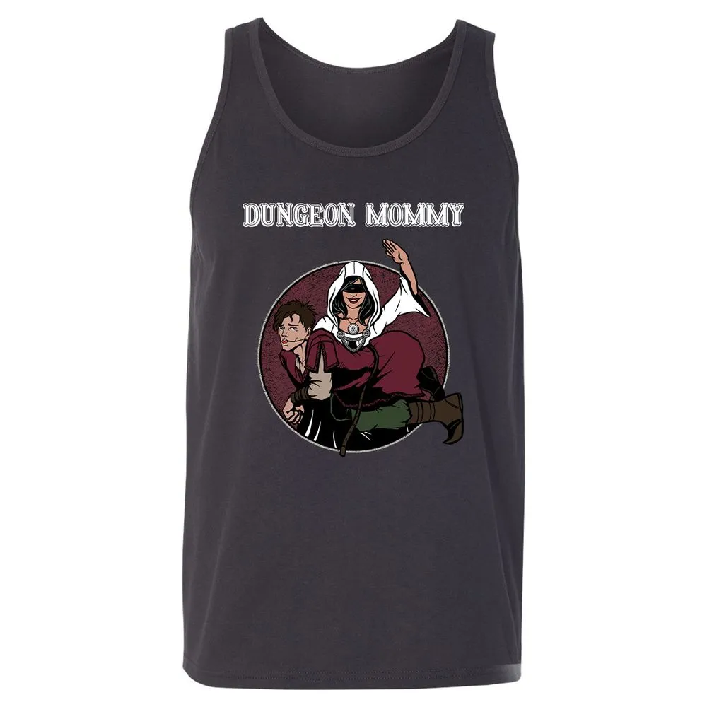 Dominant Dungeon Mommy Unisex Jersey Tank - Dark Grey - 7