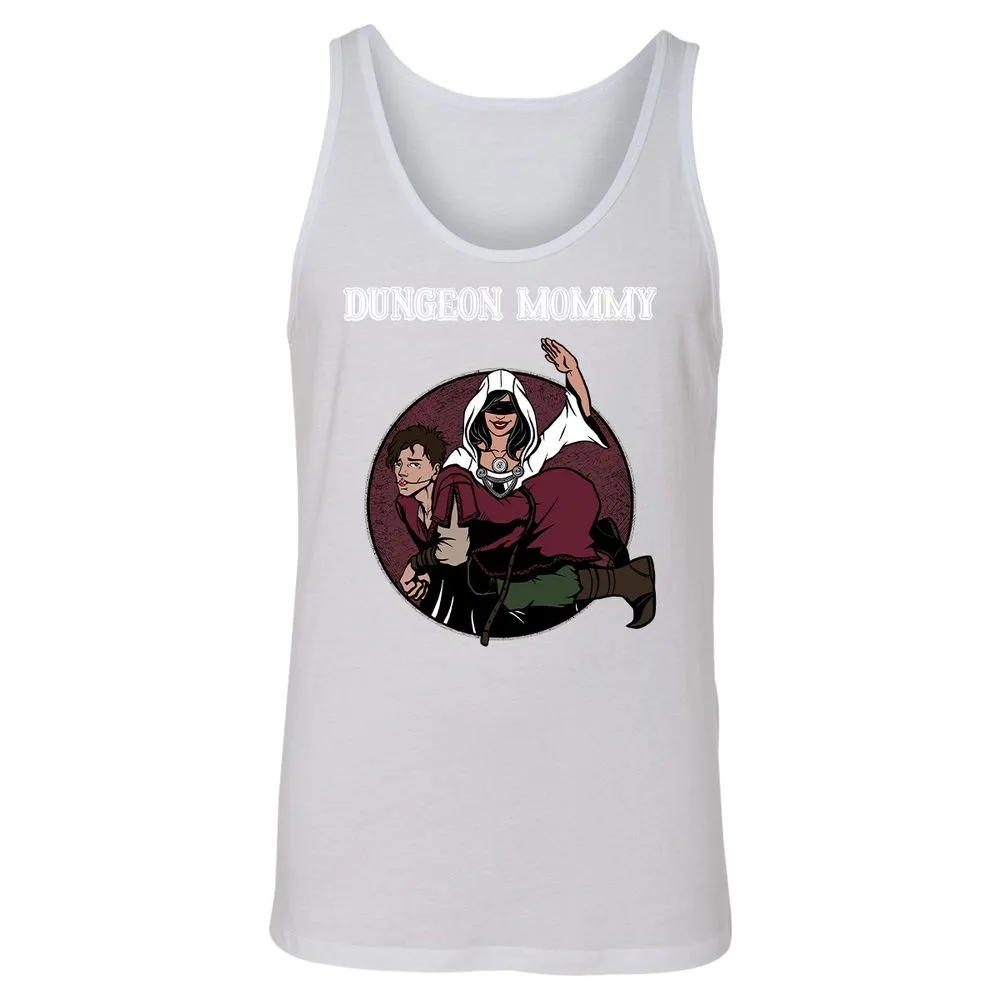 Dominant Dungeon Mommy Unisex Jersey Tank - White - 14
