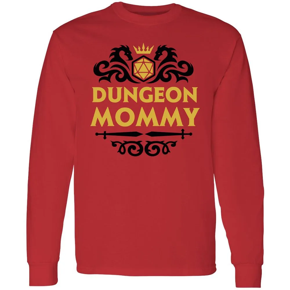 Dungeon Mommy Long Sleeve T-Shirt - Red - 14