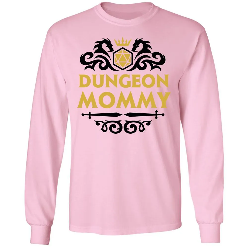 Dungeon Mommy Long Sleeve T-Shirt - Light Pink - 3