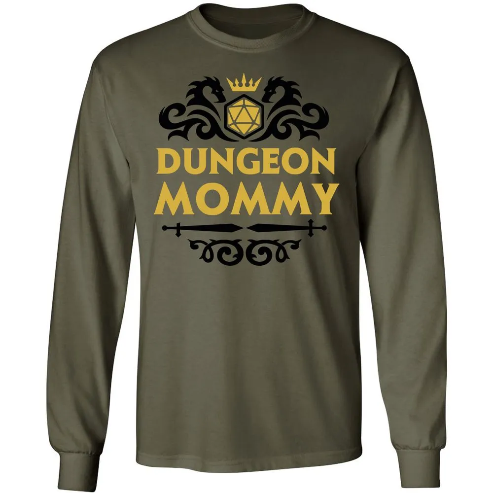 Dungeon Mommy Long Sleeve T-Shirt - Military Green - 7