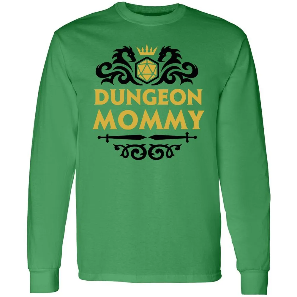 Dungeon Mommy Long Sleeve T-Shirt - Irish Green - 10