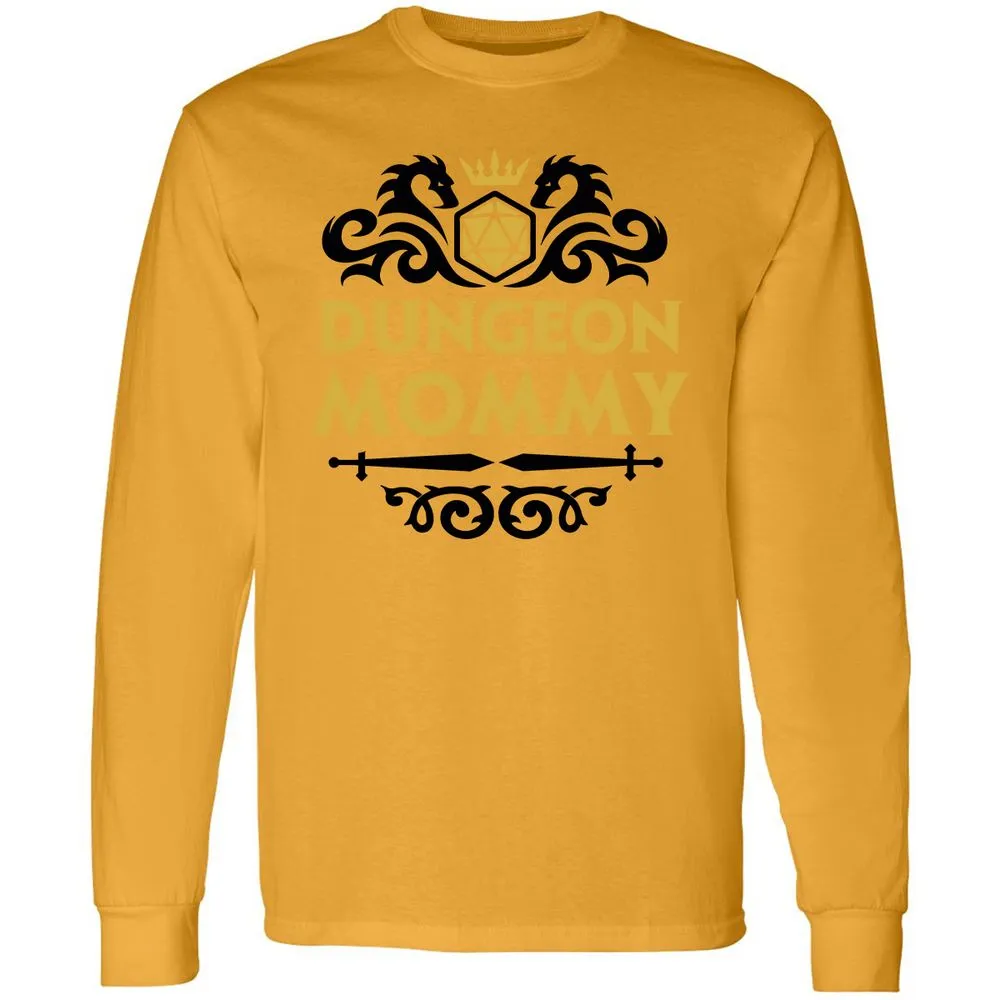 Dungeon Mommy Long Sleeve T-Shirt - Gold - 9