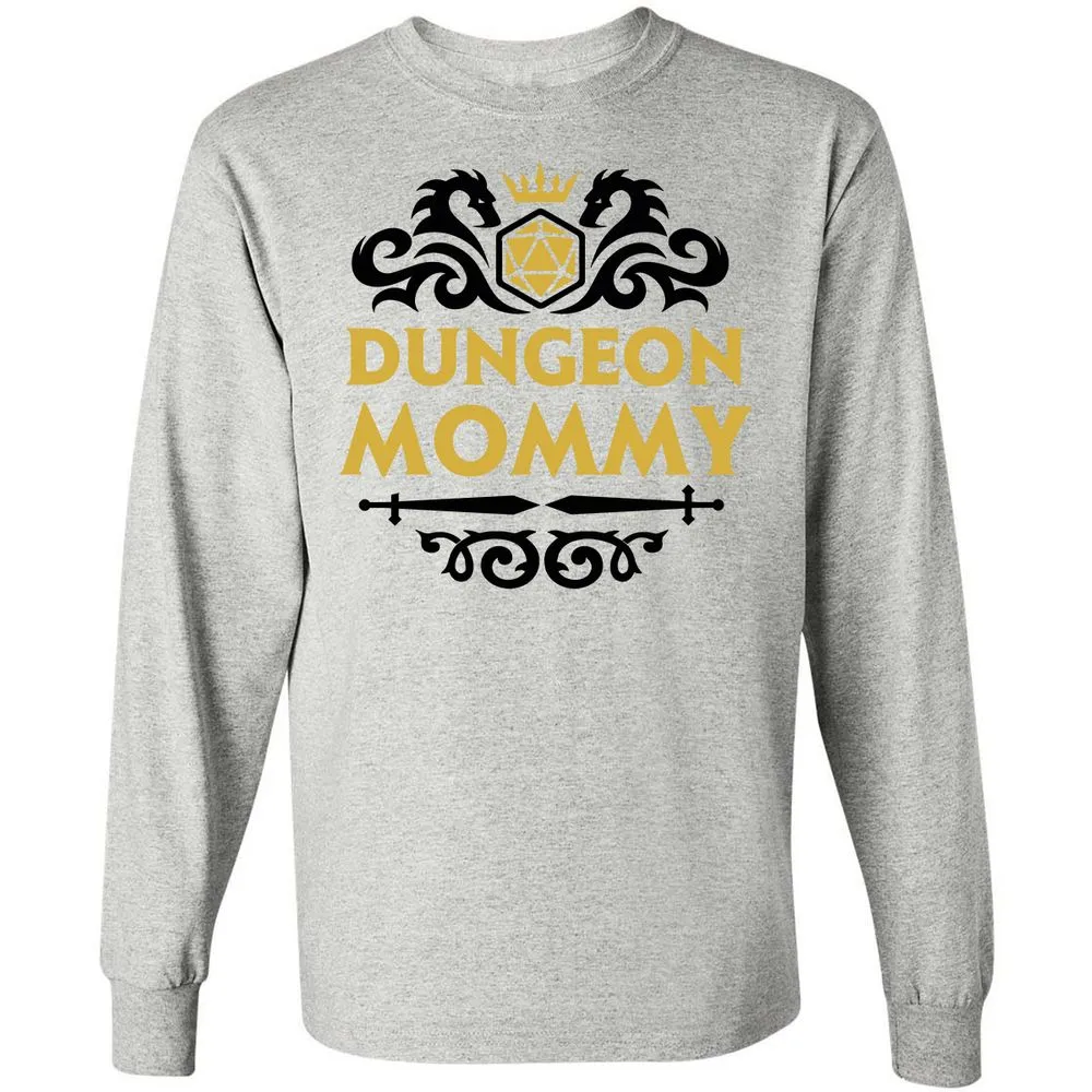 Dungeon Mommy Long Sleeve T-Shirt - Ash - 5