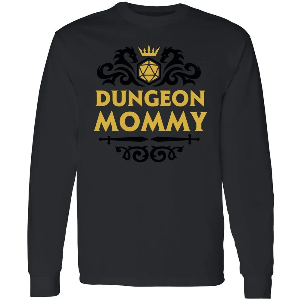 Dungeon Mommy Long Sleeve T-Shirt - Black - 16
