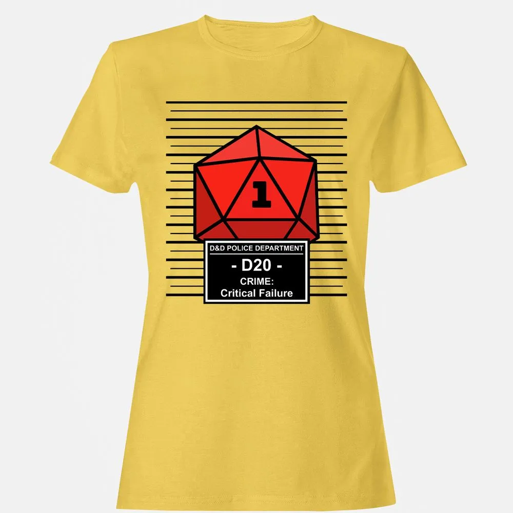 D20 Arrested For Critical Failure Women's T-Shirt - Daisy - 4