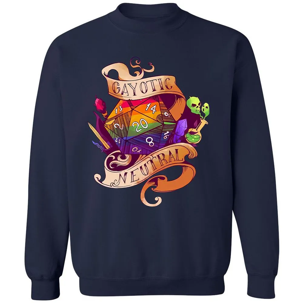 Gayotic Neutral Classic Unisex Sweatshirt - Navy - 8