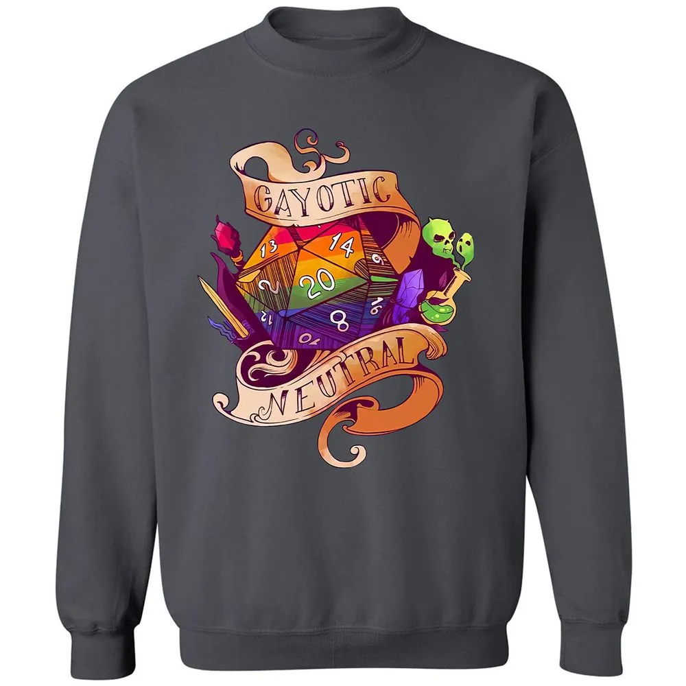 Gayotic Neutral Classic Unisex Sweatshirt - Charcoal - 7