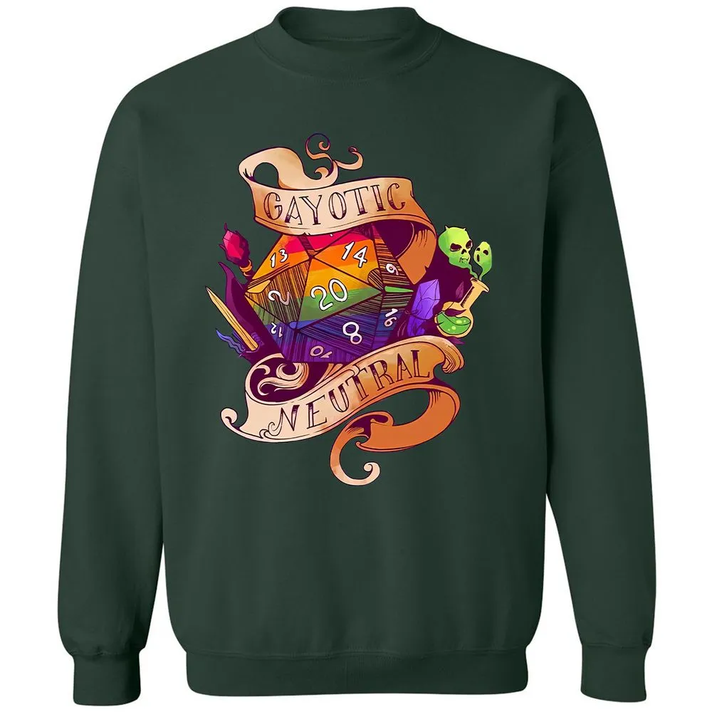 Gayotic Neutral Classic Unisex Sweatshirt - Forest Green - 4