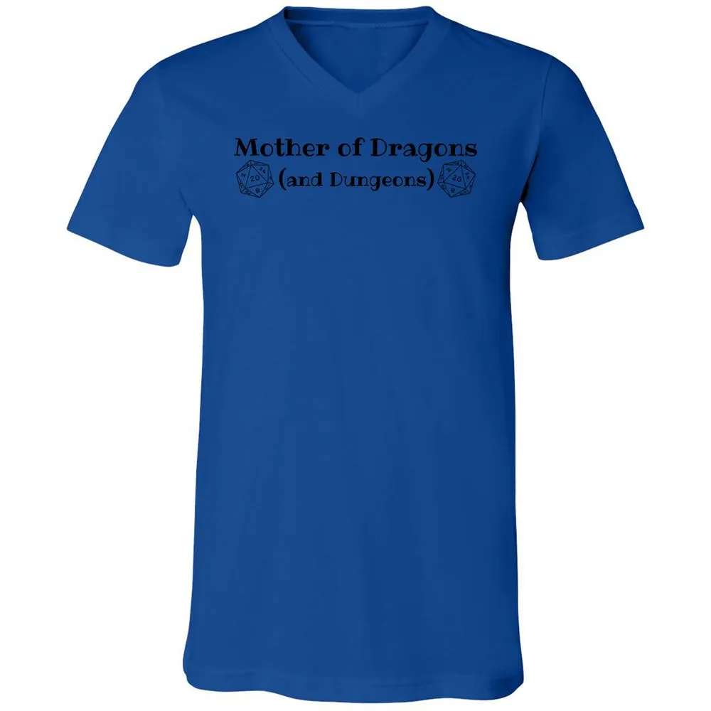 Mother Of Dragons Unisex V-Neck T-Shirt - True Royal - 4