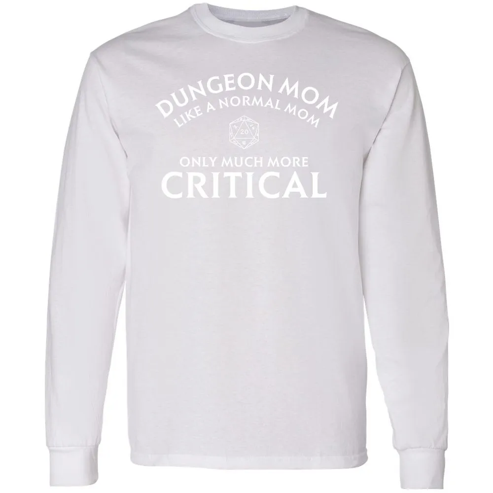 Dungeon Mom Normal Mom Long Sleeve T-Shirt - White - 5