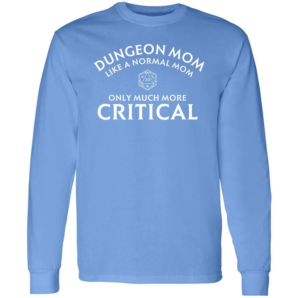 Dungeon Mom Normal Mom Long Sleeve T-Shirt - Carolina Blue - 12