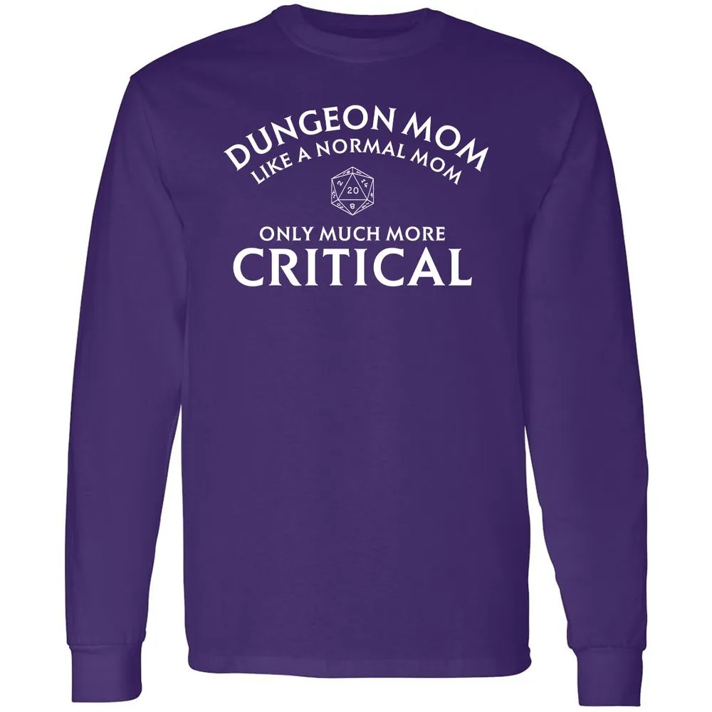 Dungeon Mom Normal Mom Long Sleeve T-Shirt - Purple - 13