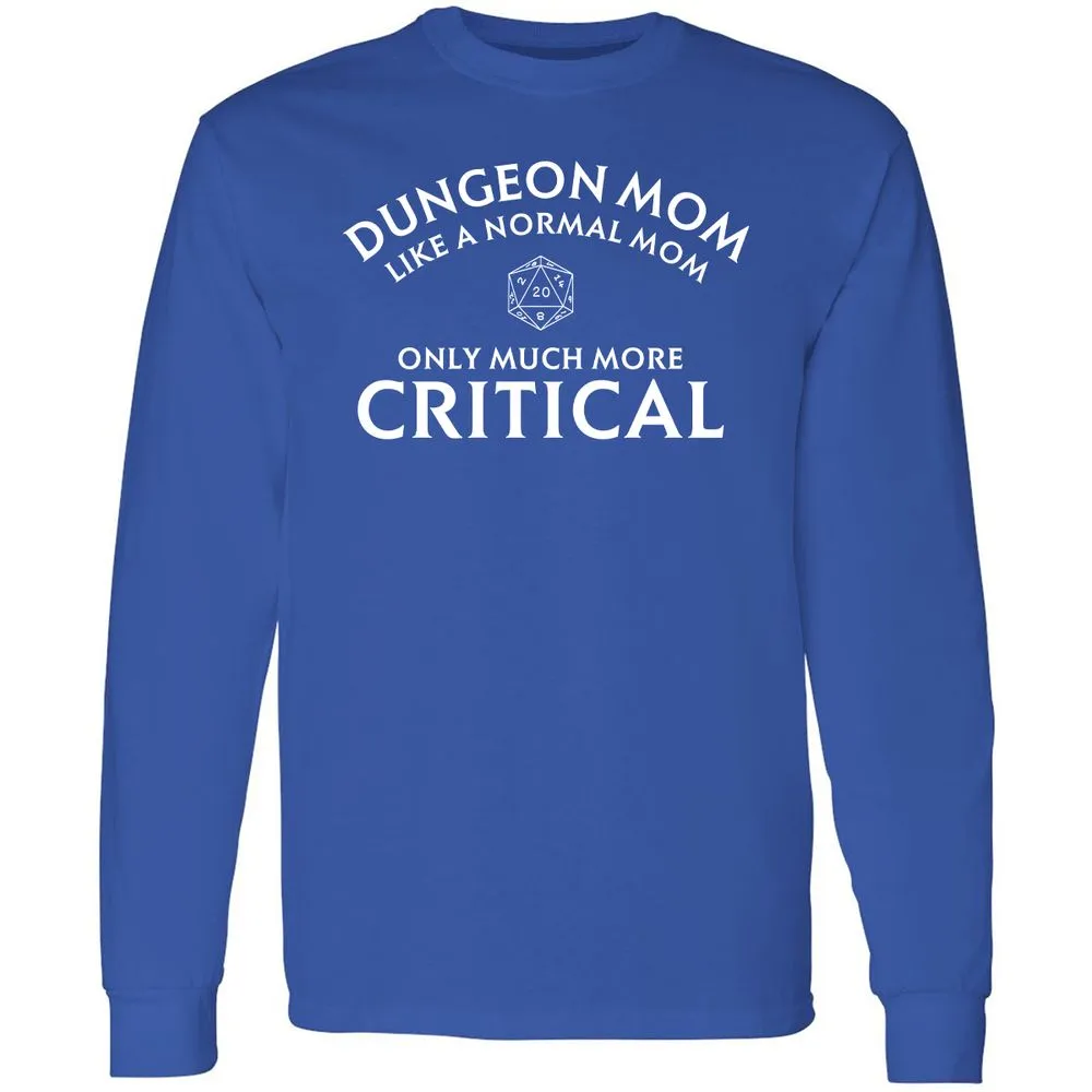 Dungeon Mom Normal Mom Long Sleeve T-Shirt - Royal - 8