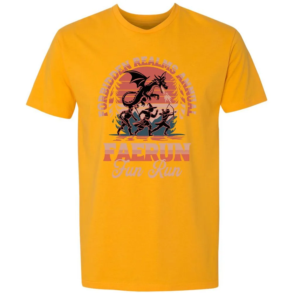 Faerun Fun Run Premium Unisex T-Shirt - Gold - 12