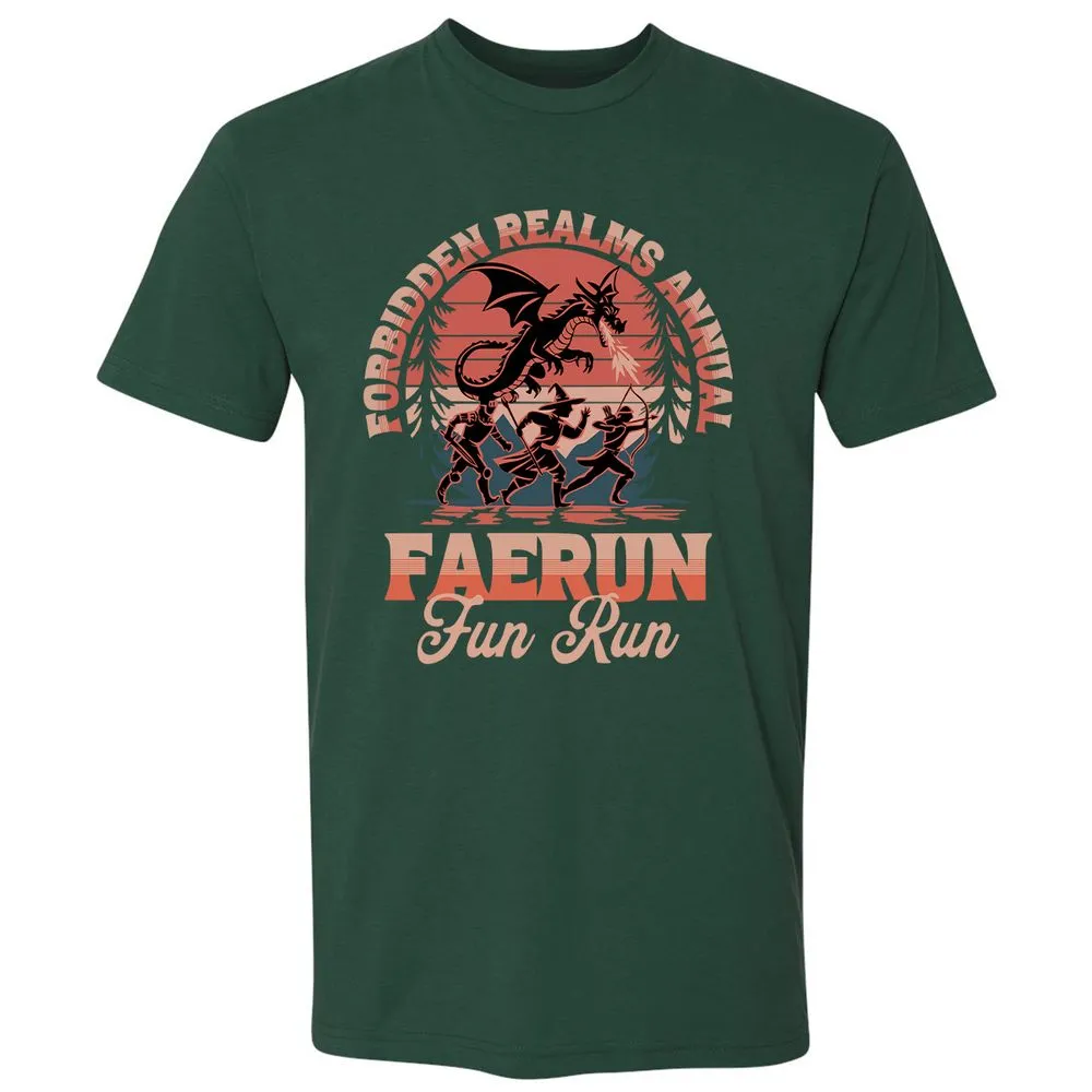Faerun Fun Run Premium Unisex T-Shirt - Forest Green - 13