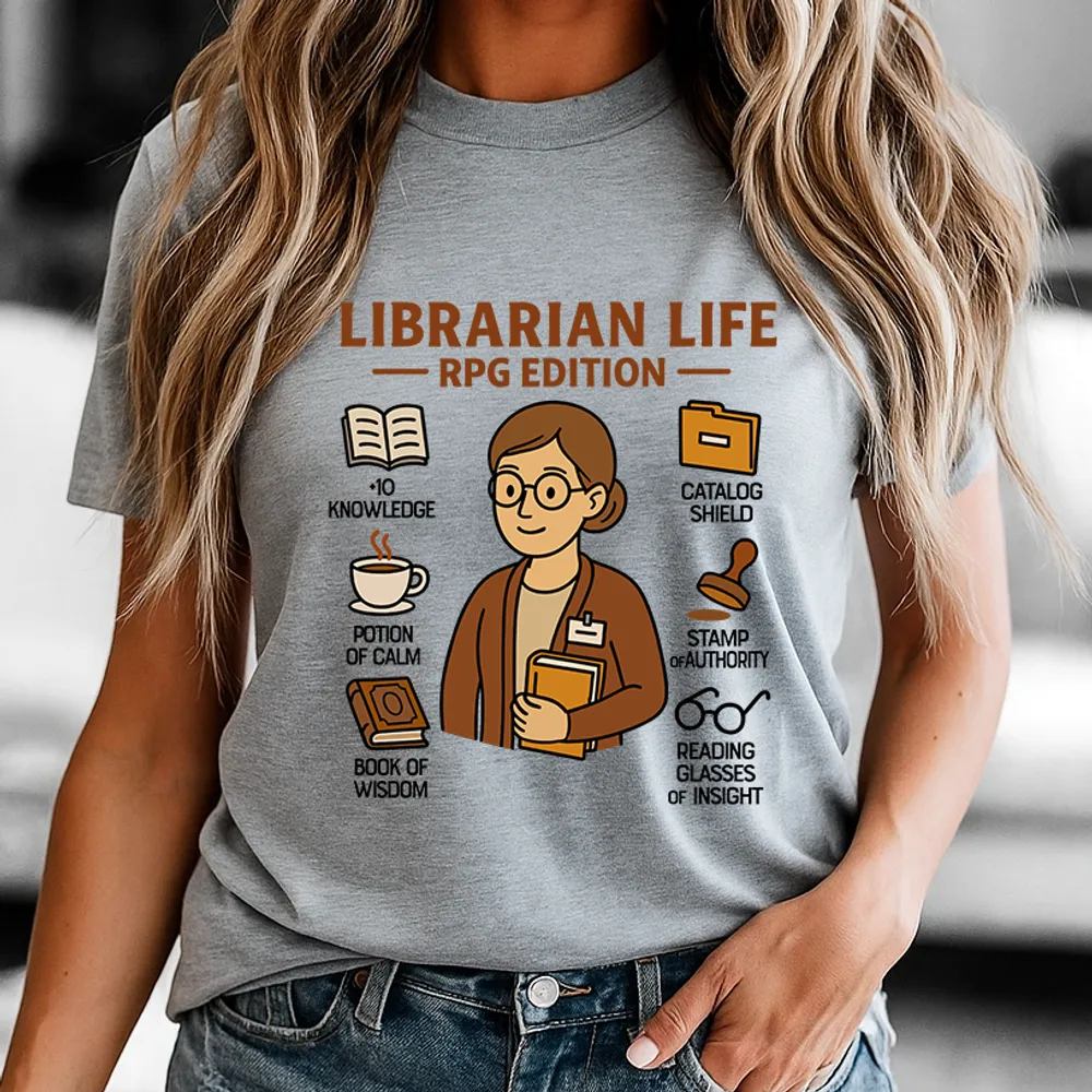 Librarian Life RPG Edition Classic Unisex T-Shirt - 1
