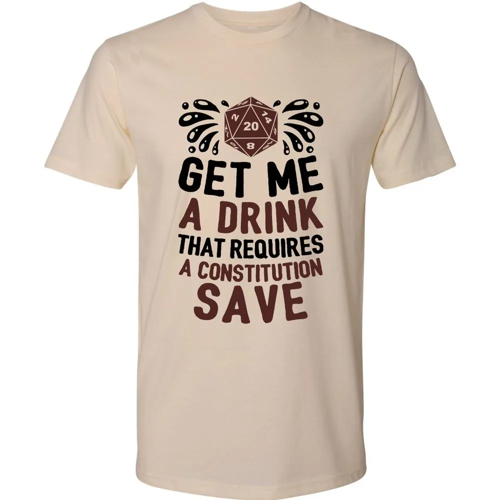 Get Me A Drink Premium Unisex T-Shirt - Cream - 2