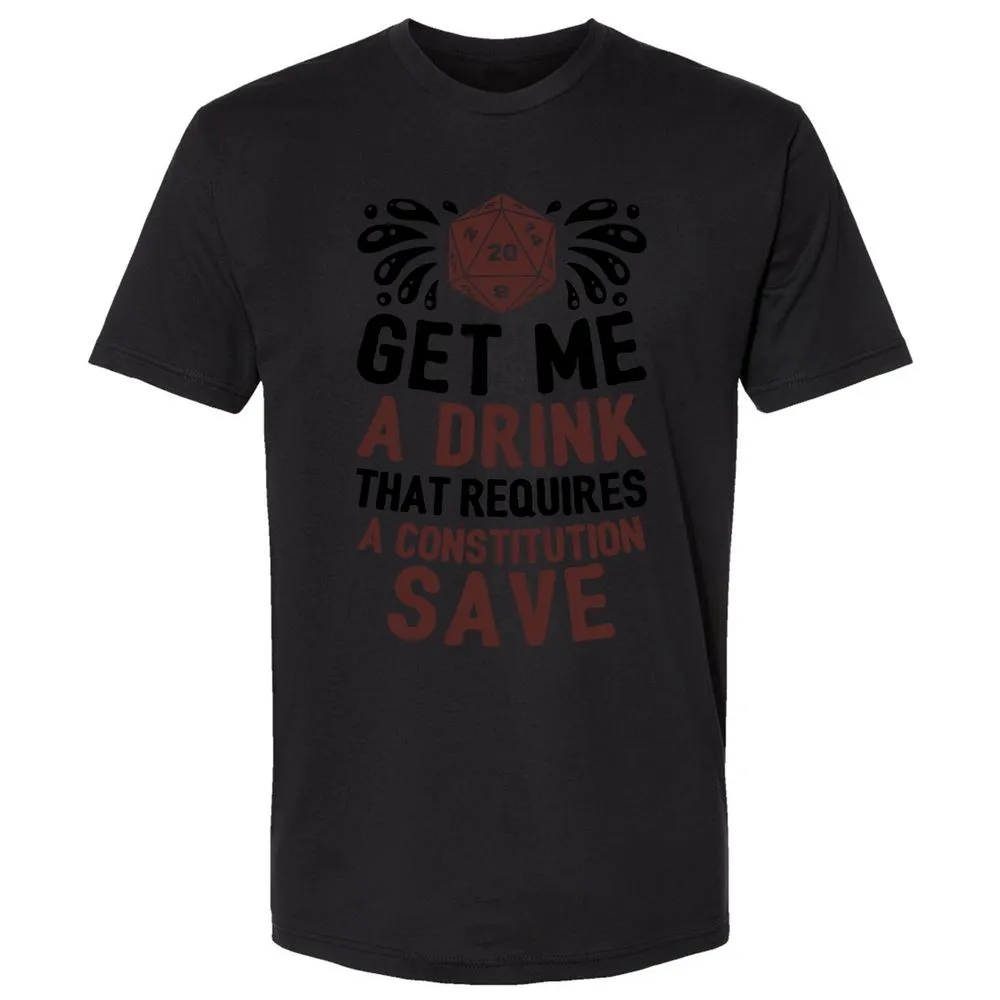 Get Me A Drink Premium Unisex T-Shirt - Black - 16