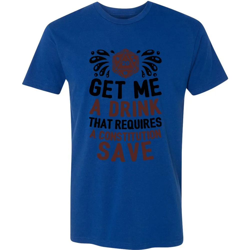 Get Me A Drink Premium Unisex T-Shirt - Royal - 10