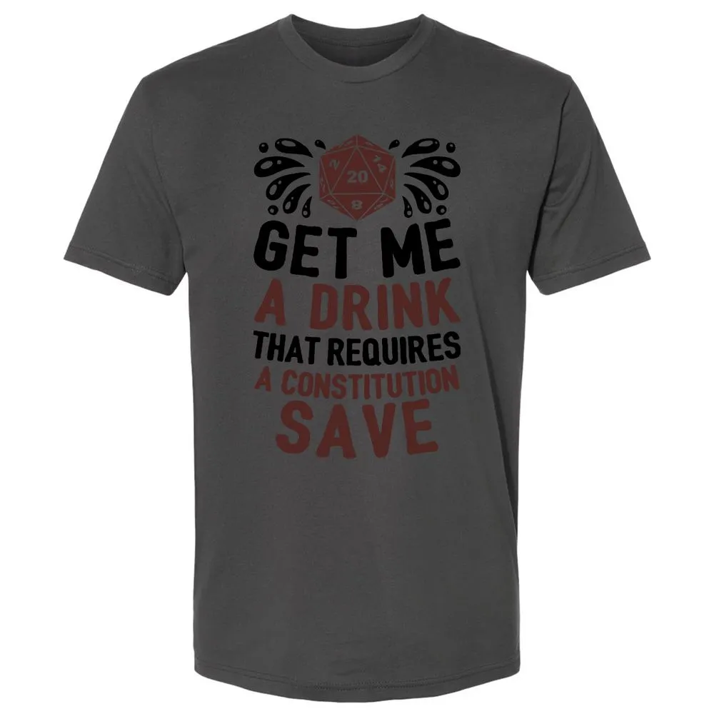 Get Me A Drink Premium Unisex T-Shirt - Heavy Metal - 8